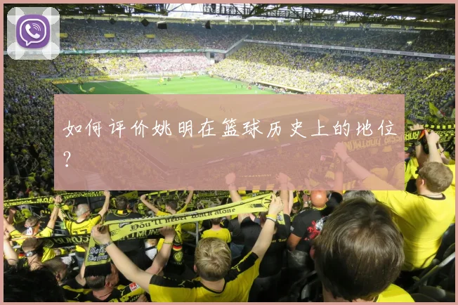 如何评价姚明在篮球历史上的地位?